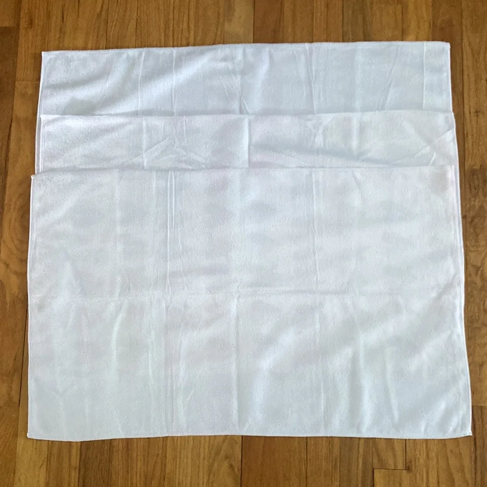 Valentine’s Day White Red Heart Microfiber Kitchen Bath Hand Towel Set of 3 New
